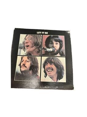 Vintage THE BEATLES Record empty cover Album, Let it Be